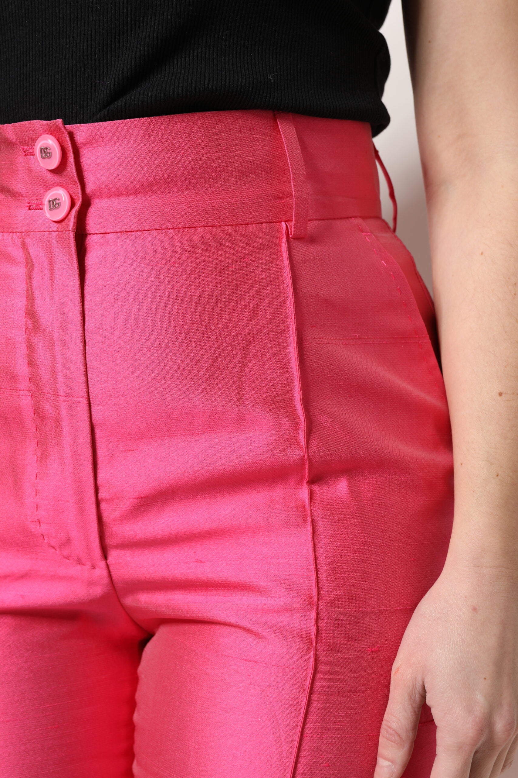Dolce & Gabbana Pink Dress Pants for Women additional view