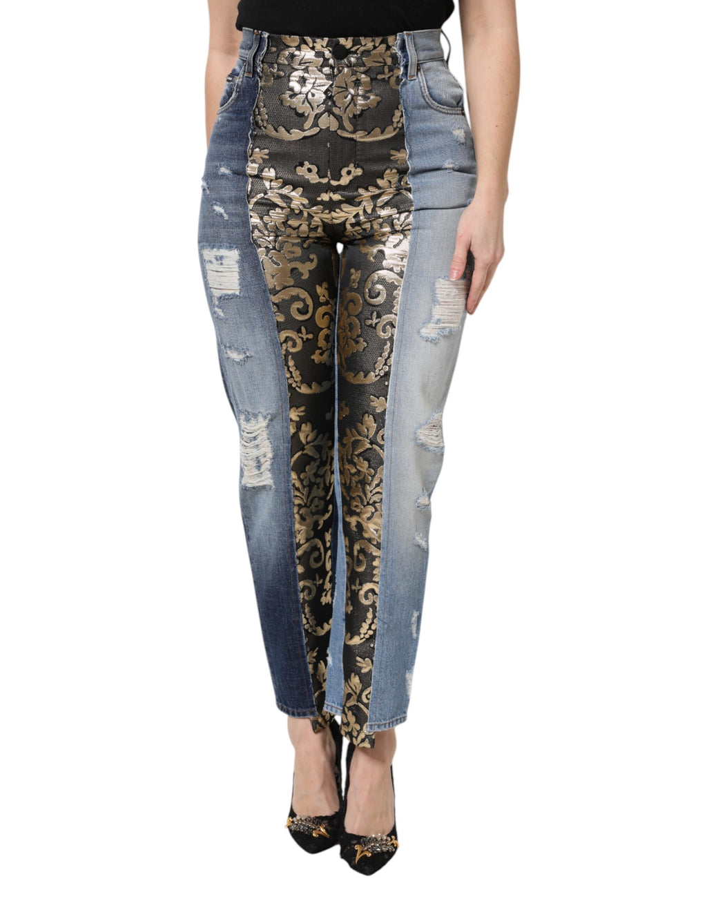 Dolce & Gabbana Multicolor High Waisted Jeans for Women