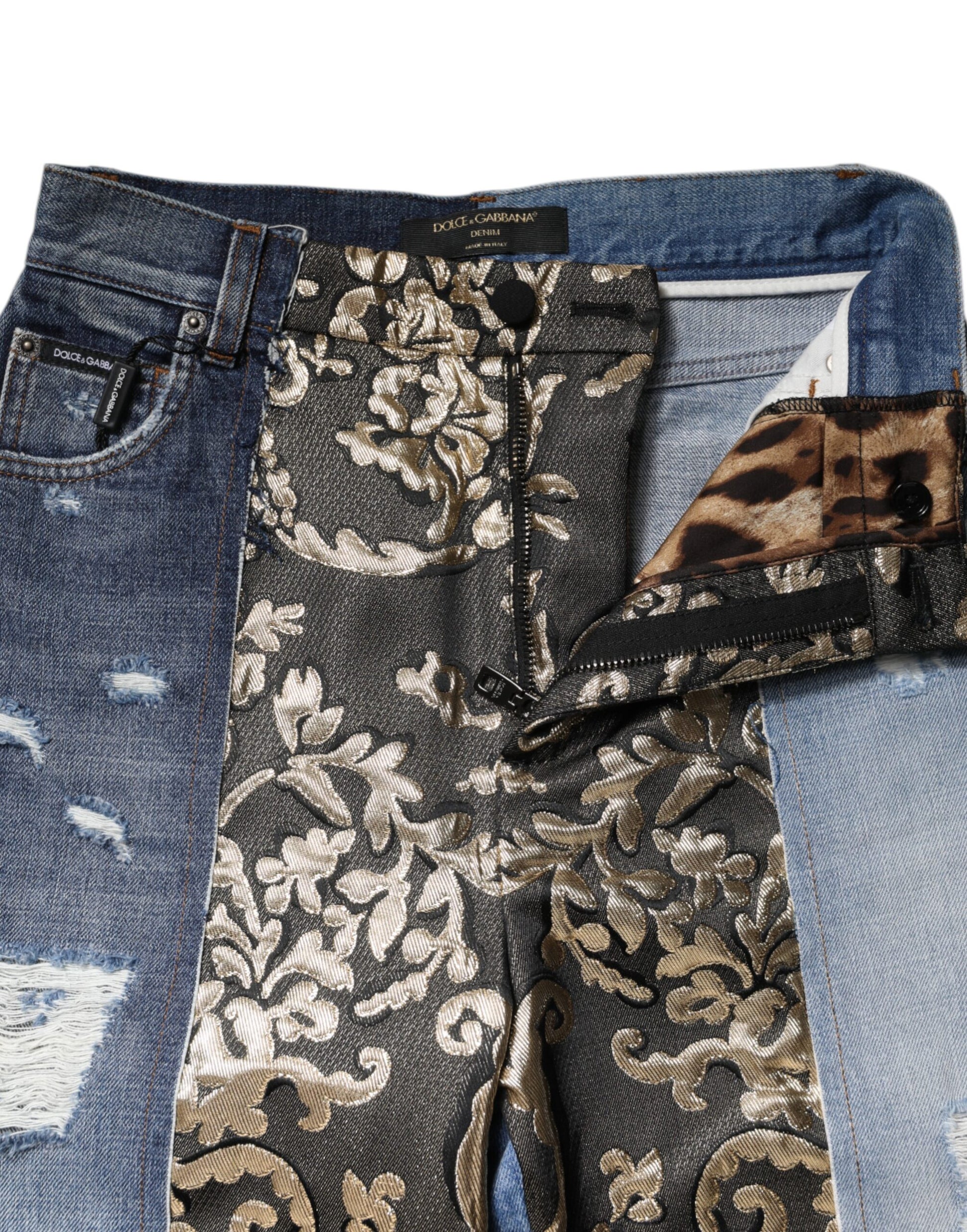Dolce & Gabbana Multicolor High Waisted Jeans for Women additional view