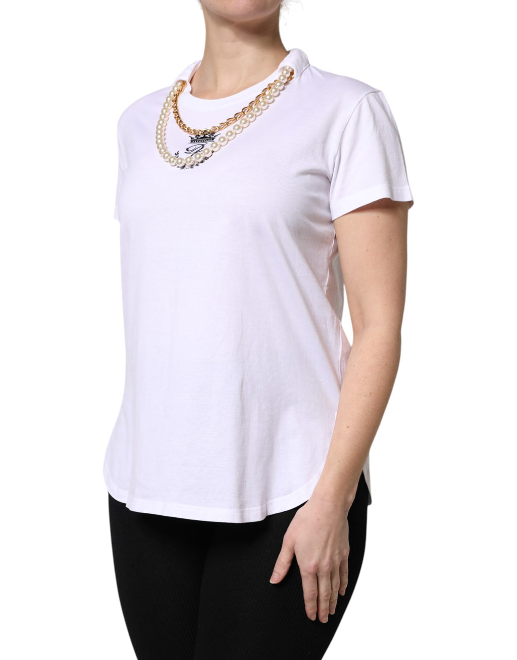 Dolce & Gabbana White T-Shirt for Women detail view