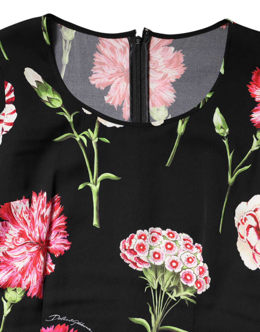 Chemisier femme à manches longues Dolce & Gabbana noir floral