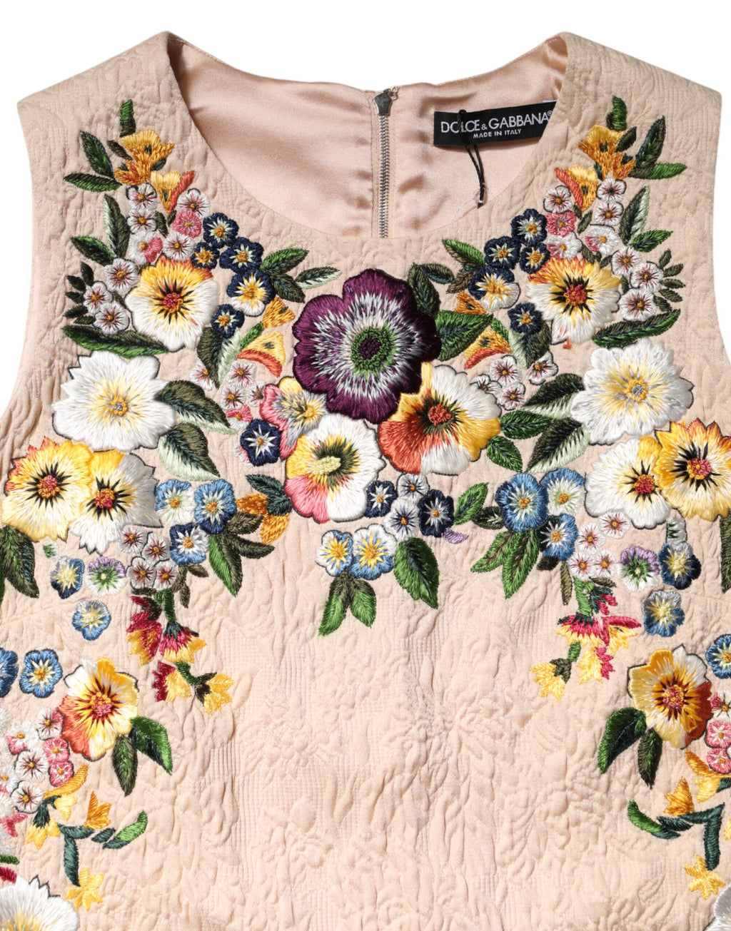 Dolce & Gabbana Beige Sleeveless T-Shirt for Women additional view