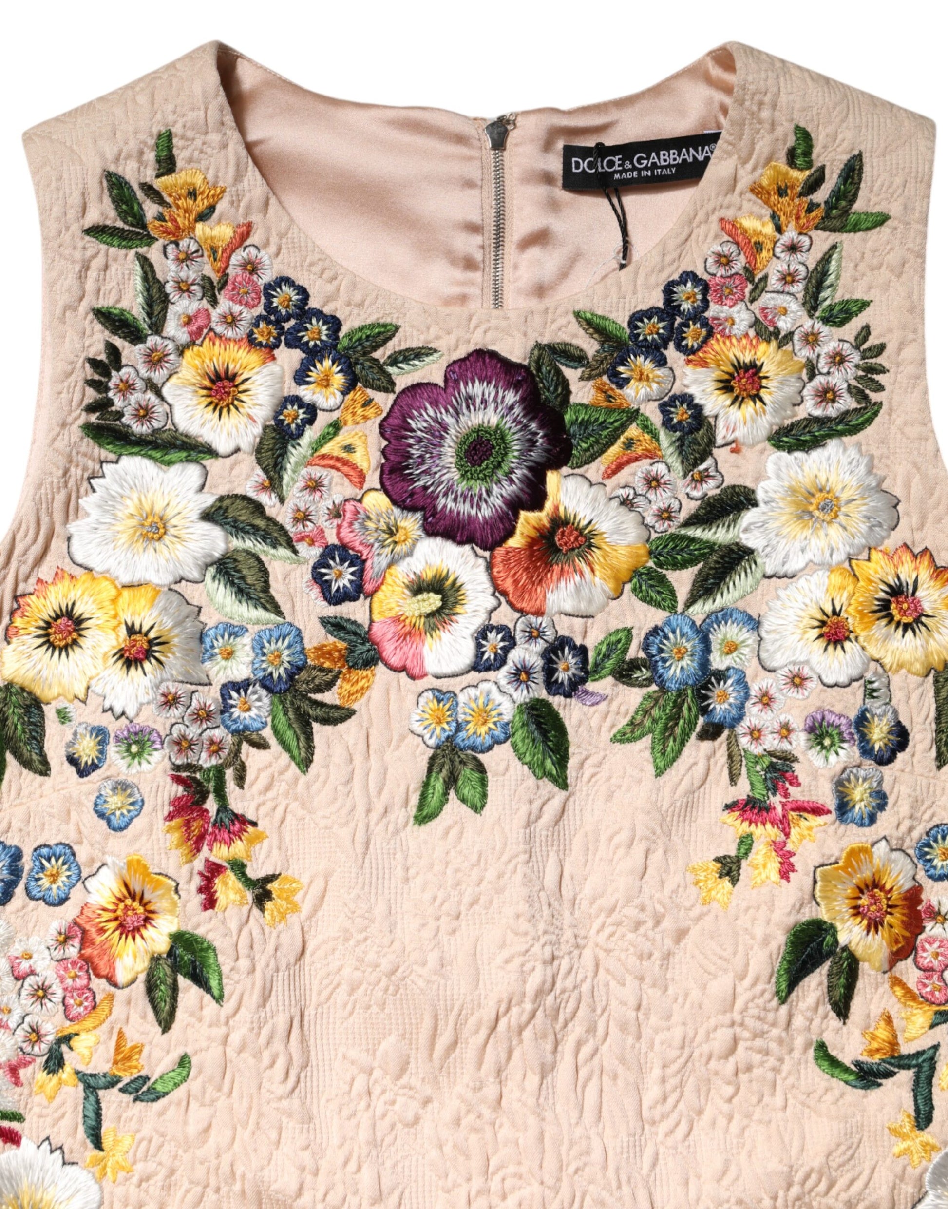 Dolce & Gabbana Beige Sleeveless T-Shirt for Women additional view