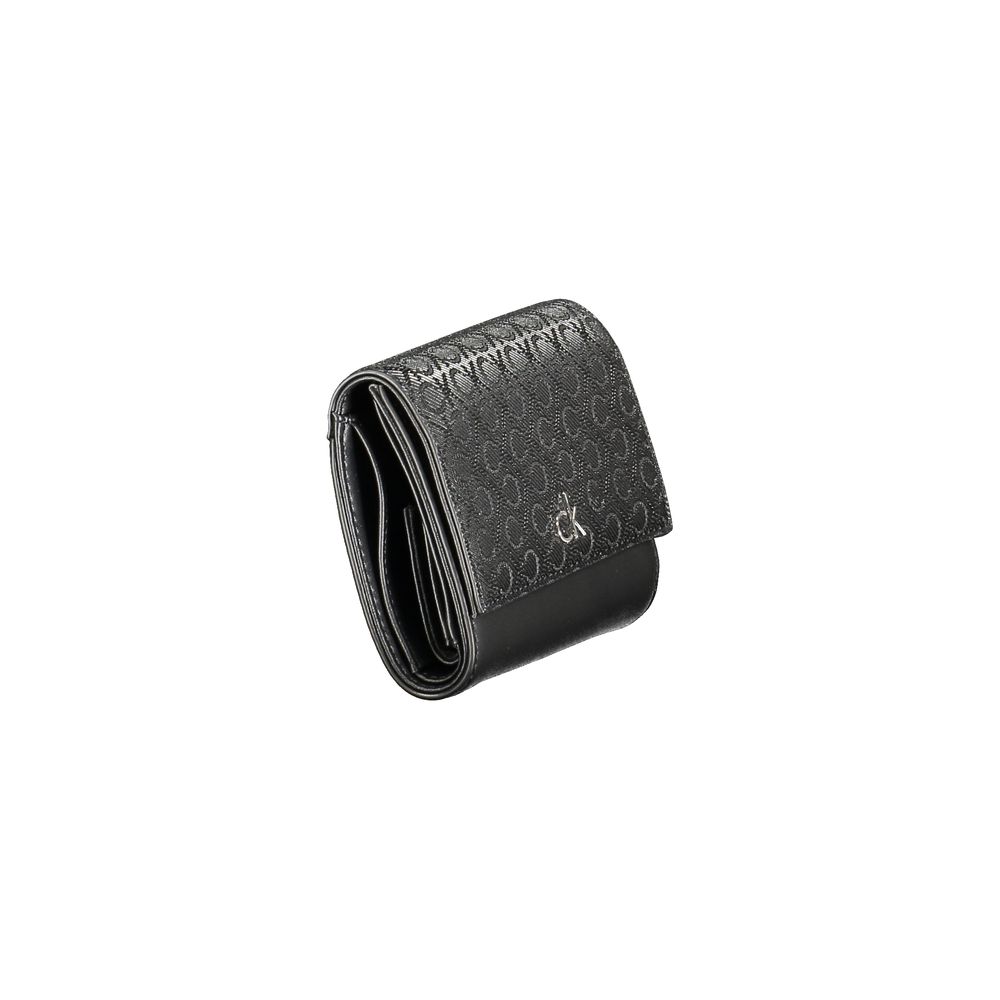 Portefeuille Calvin Klein noir en polyester pour femme