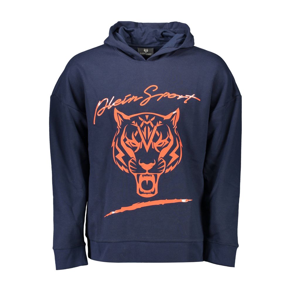Plein Sport Sweat-shirt bleu en coton pour homme
