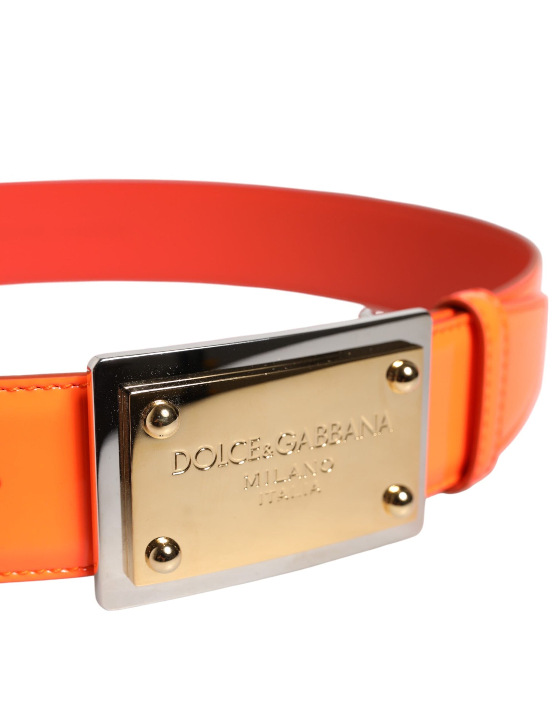 Dolce & Gabbana Orange Belt for Men side view