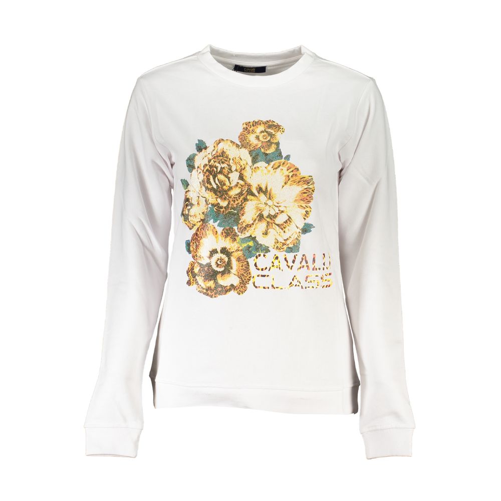 Cavalli Class White Sweatshirt for Women