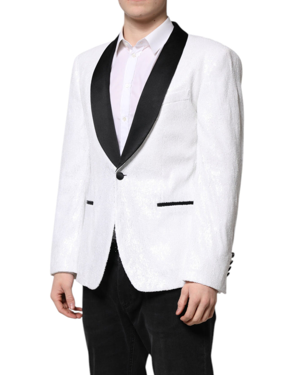 Dolce & Gabbana White Blazer for Men detail view