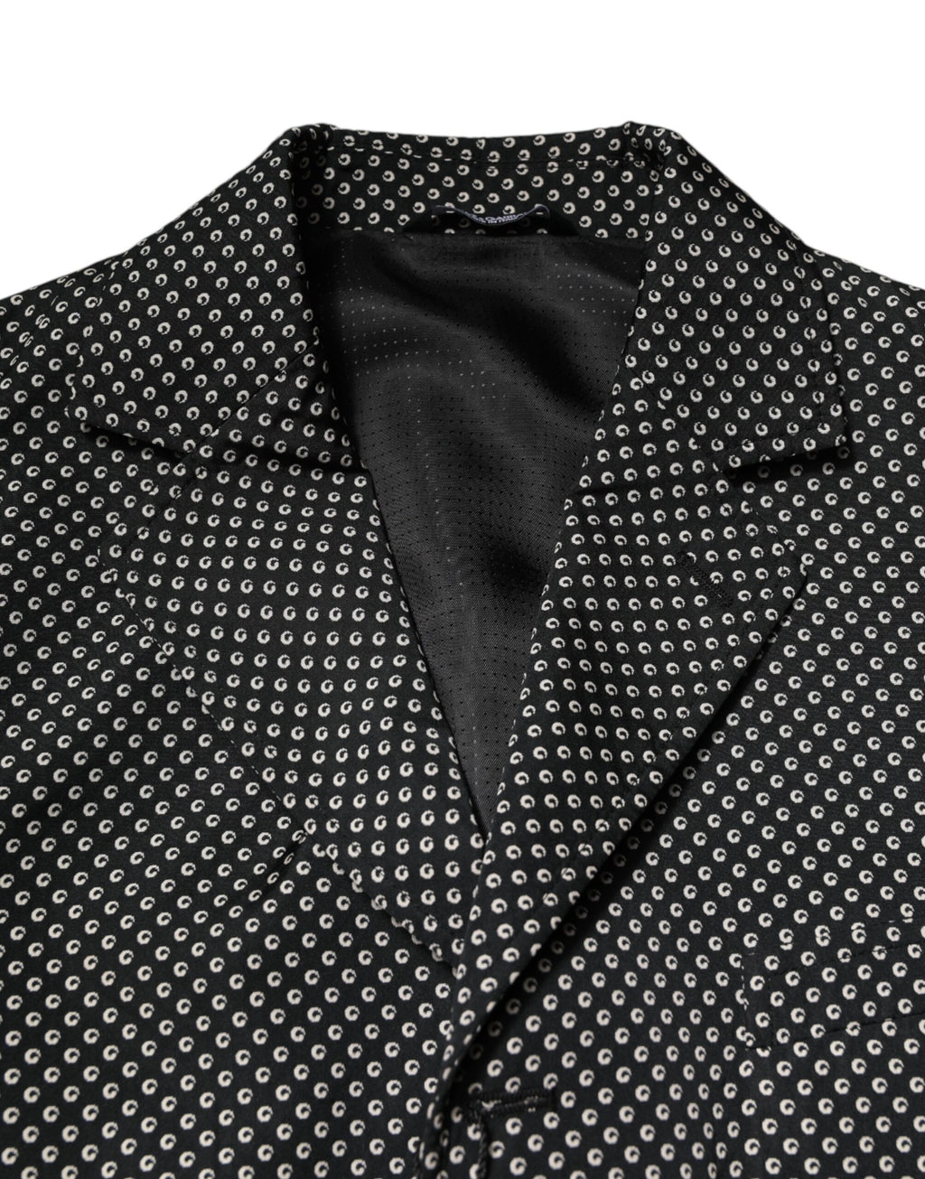 Veste de costume pour homme Dolce & Gabbana à motif noir et blanc