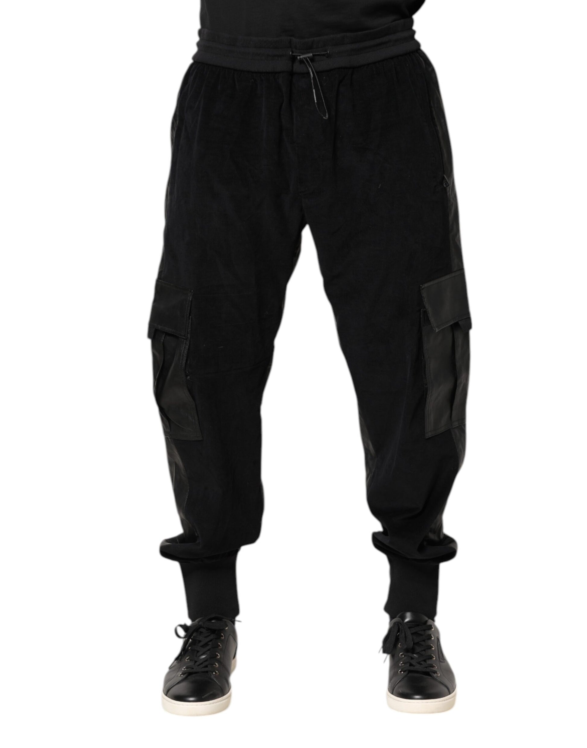 Dolce & Gabbana Black Athletic Pants for Men