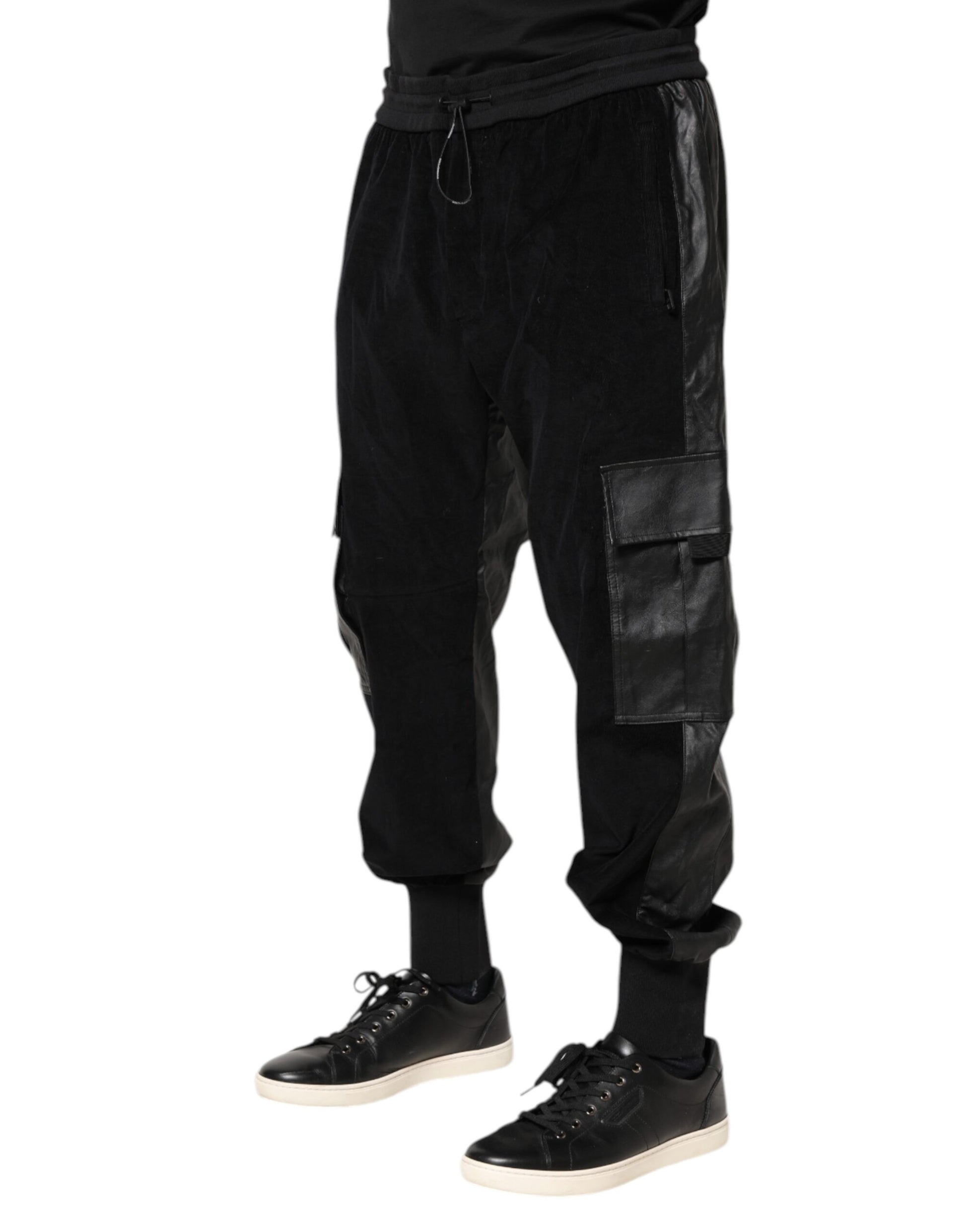 Dolce & Gabbana Black Athletic Pants for Men detail view