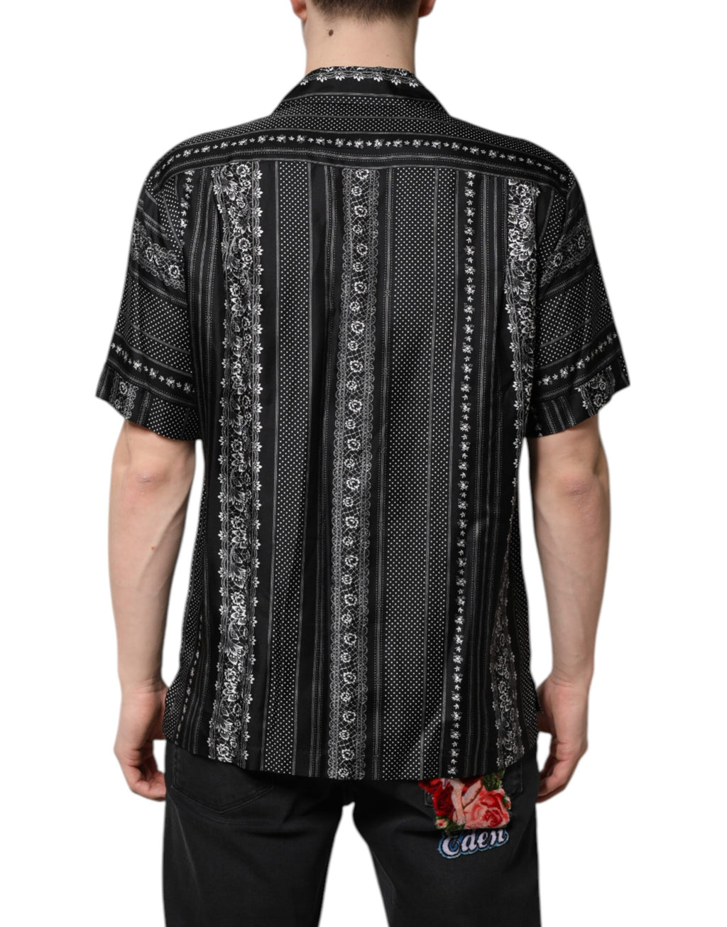 Dolce & Gabbana Black Shortsleeve for Men side view