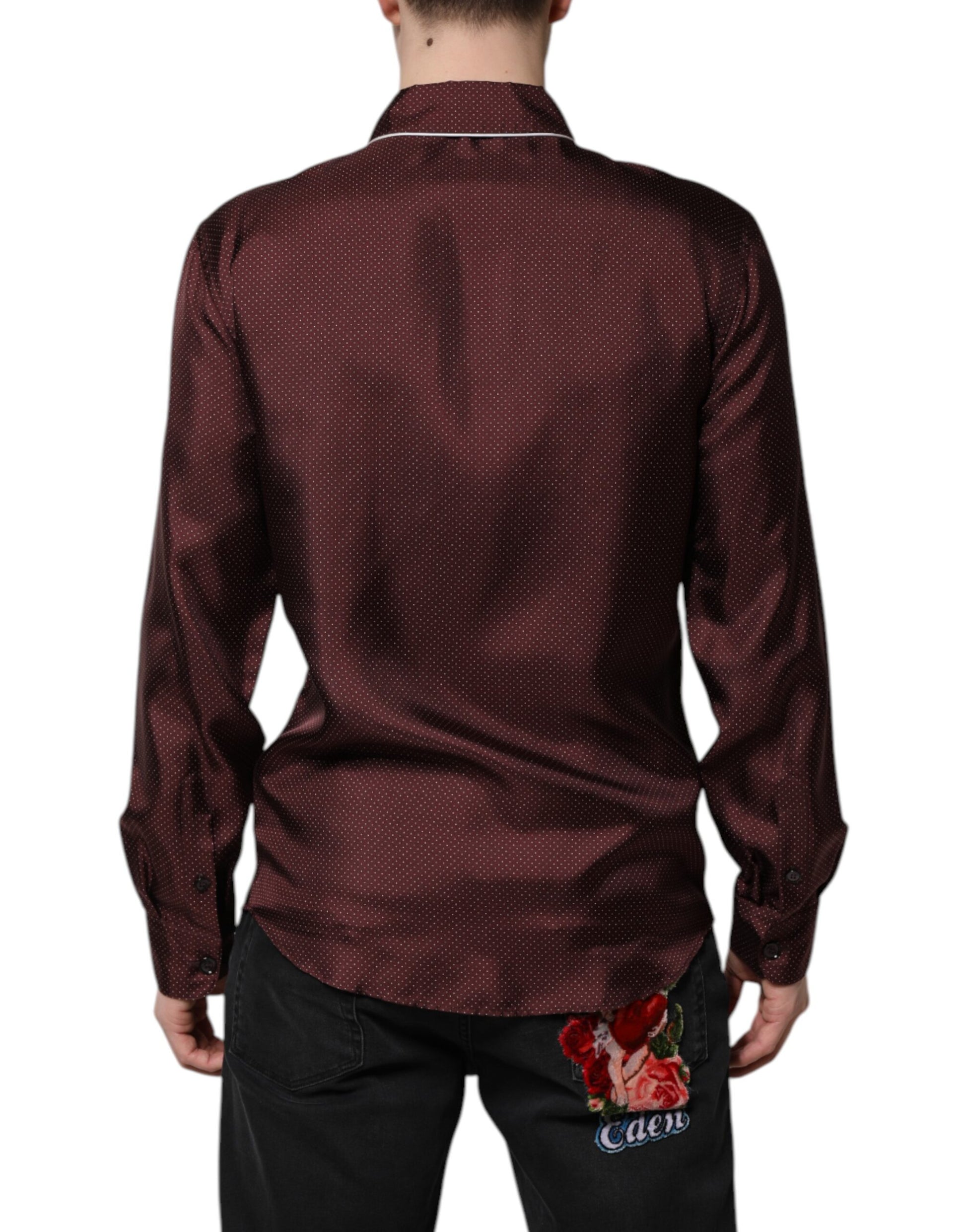 Dolce & Gabbana Red Polo Shirt for Men side view