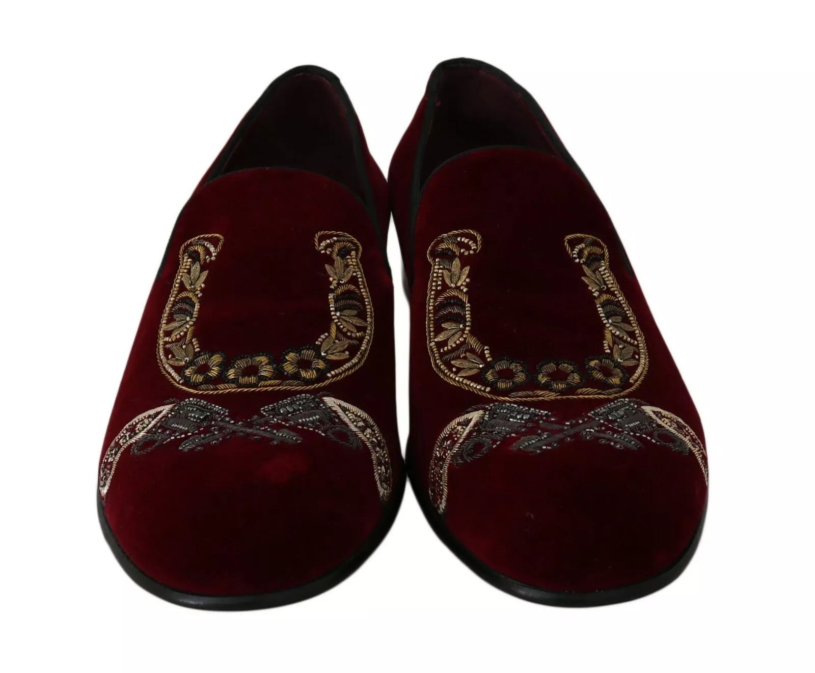 Dolce & Gabbana Red Slip On Loafers for Men additional view