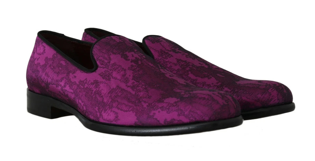Dolce & Gabbana Purple Slip On Loafers for Men detail view