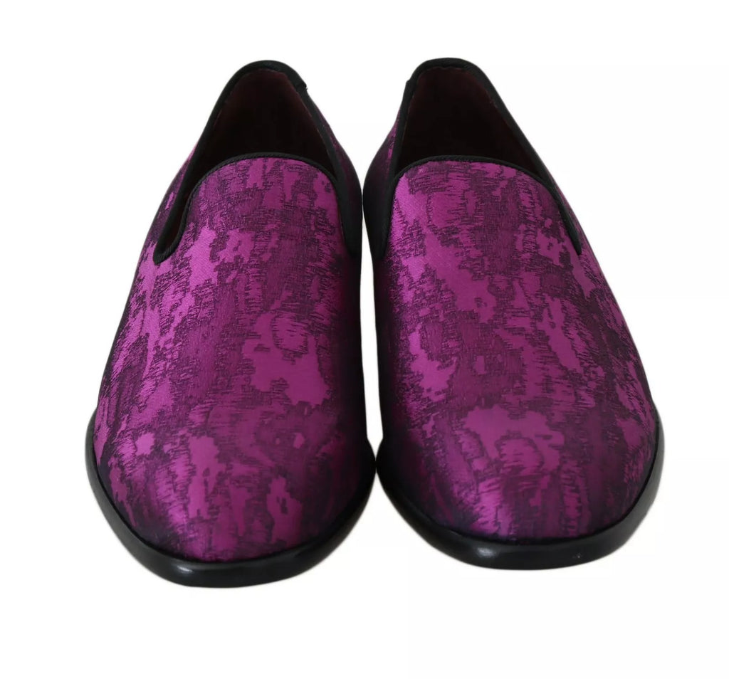 Dolce & Gabbana Purple Slip On Loafers for Men side view