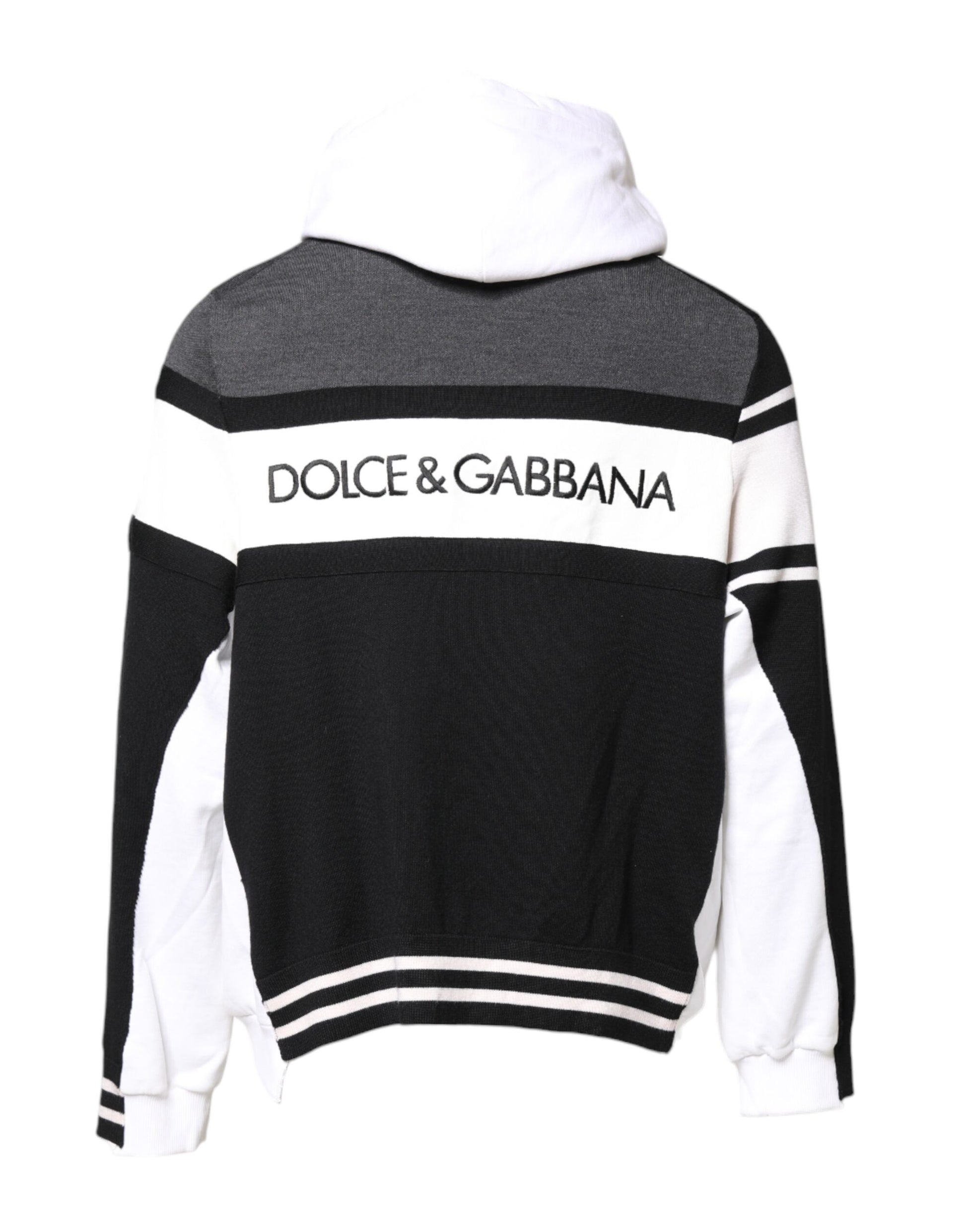Dolce & Gabbana Multicolor Logo Pullover Hooded Sweater