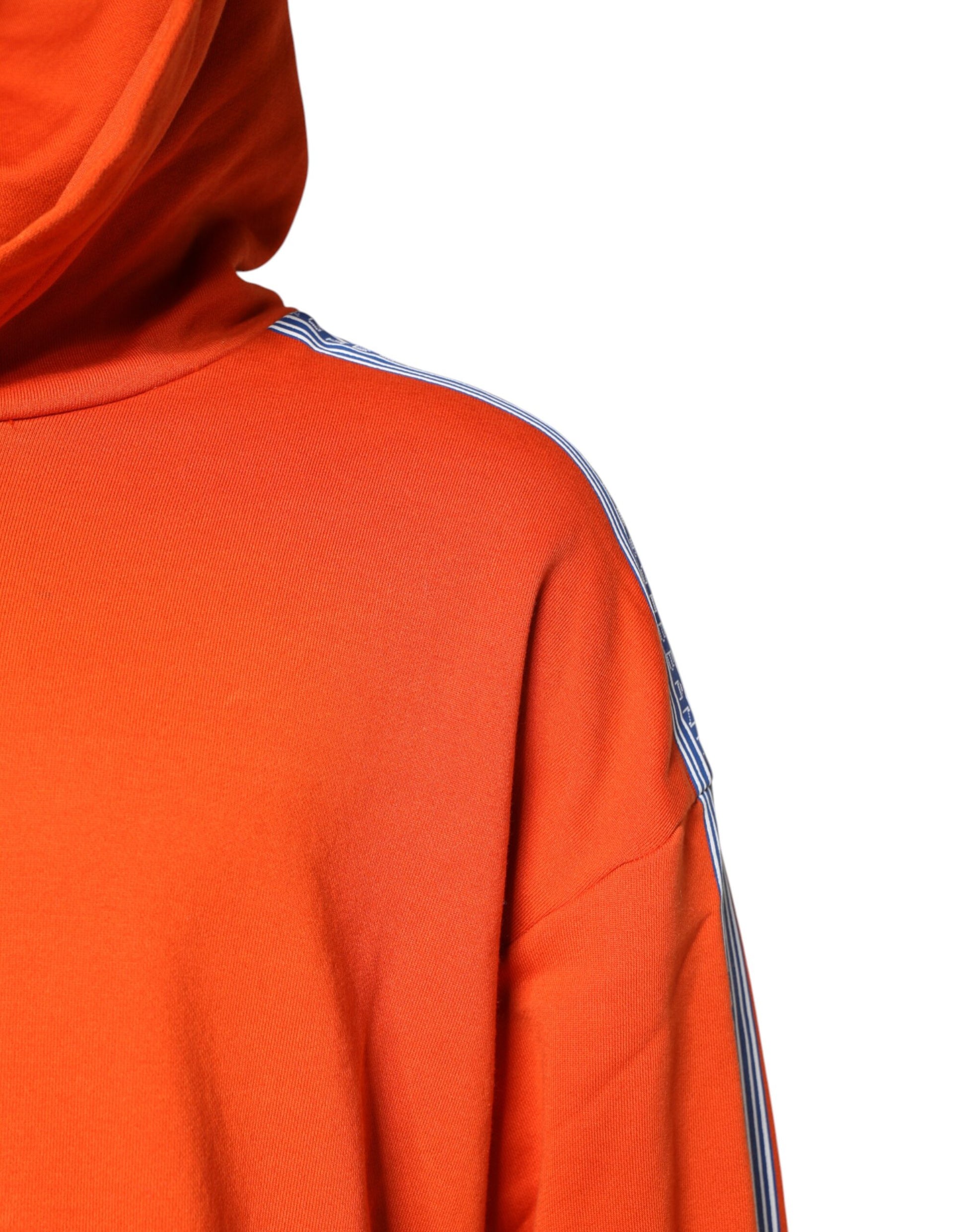 Dolce & Gabbana Orange Hoodie for Men detail view