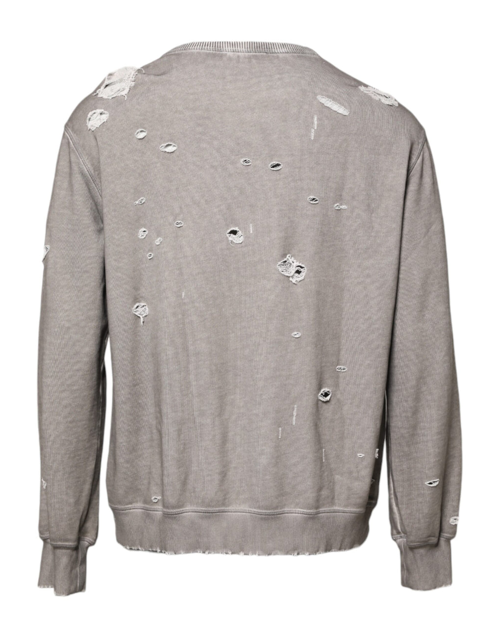 Pull Dolce & Gabbana gris à logo imprimé et col rond
