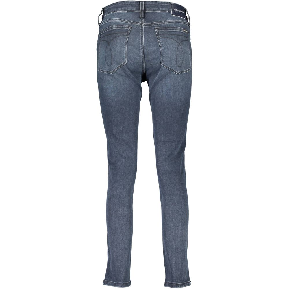 Calvin Klein Blue Skinny Jeans for Women alternate view