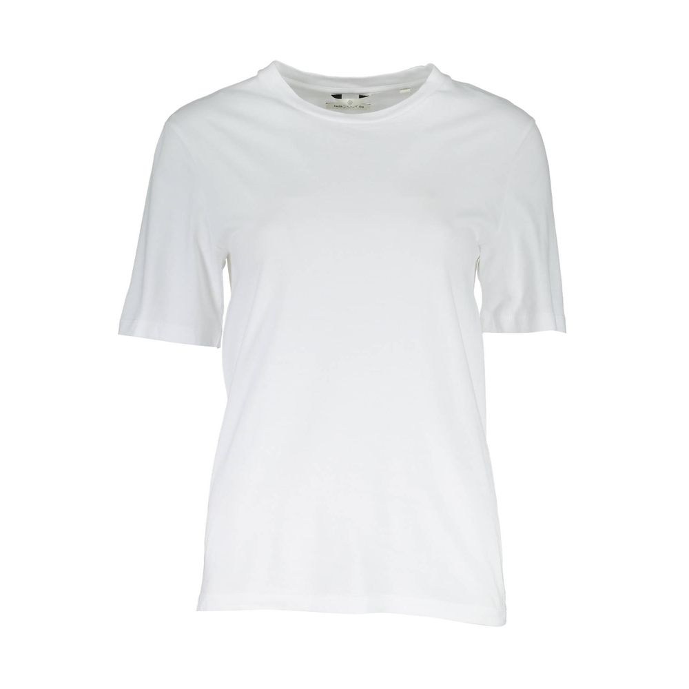 Gant Weißes Baumwoll-T-Shirt für Herren