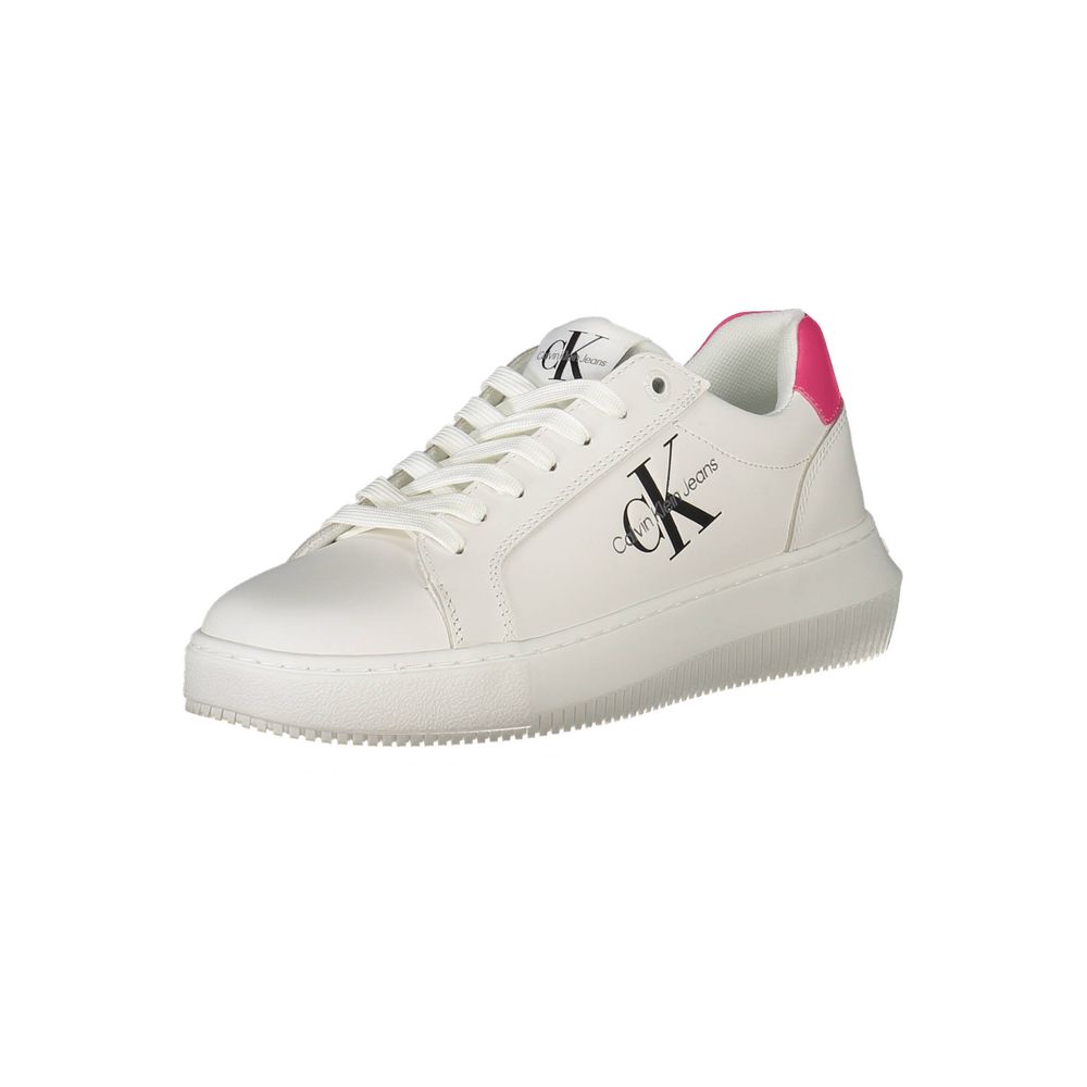 Calvin Klein White Athletic Sneakers for Women detail view