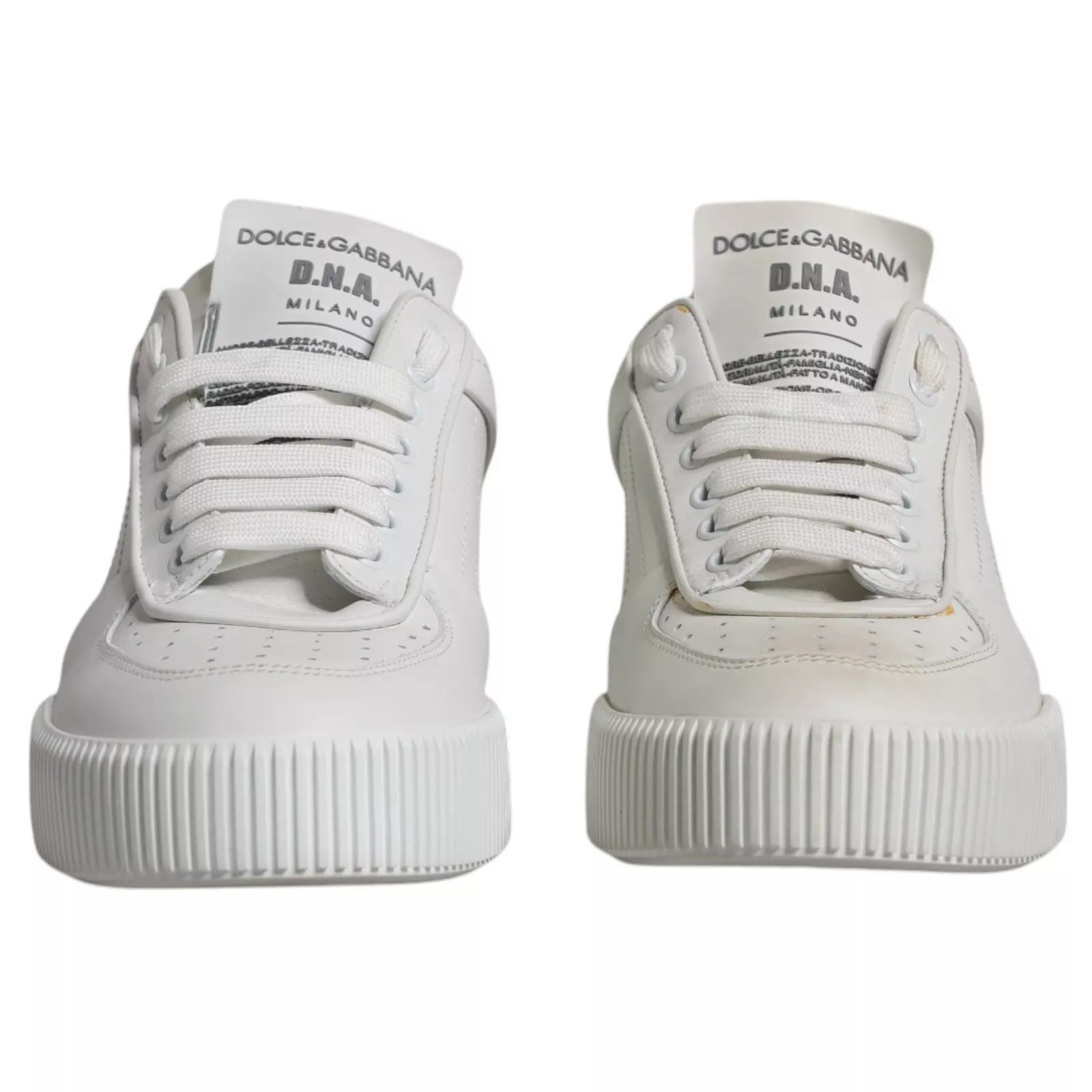 Dolce & Gabbana White Low Top Sneakers for Men detail view