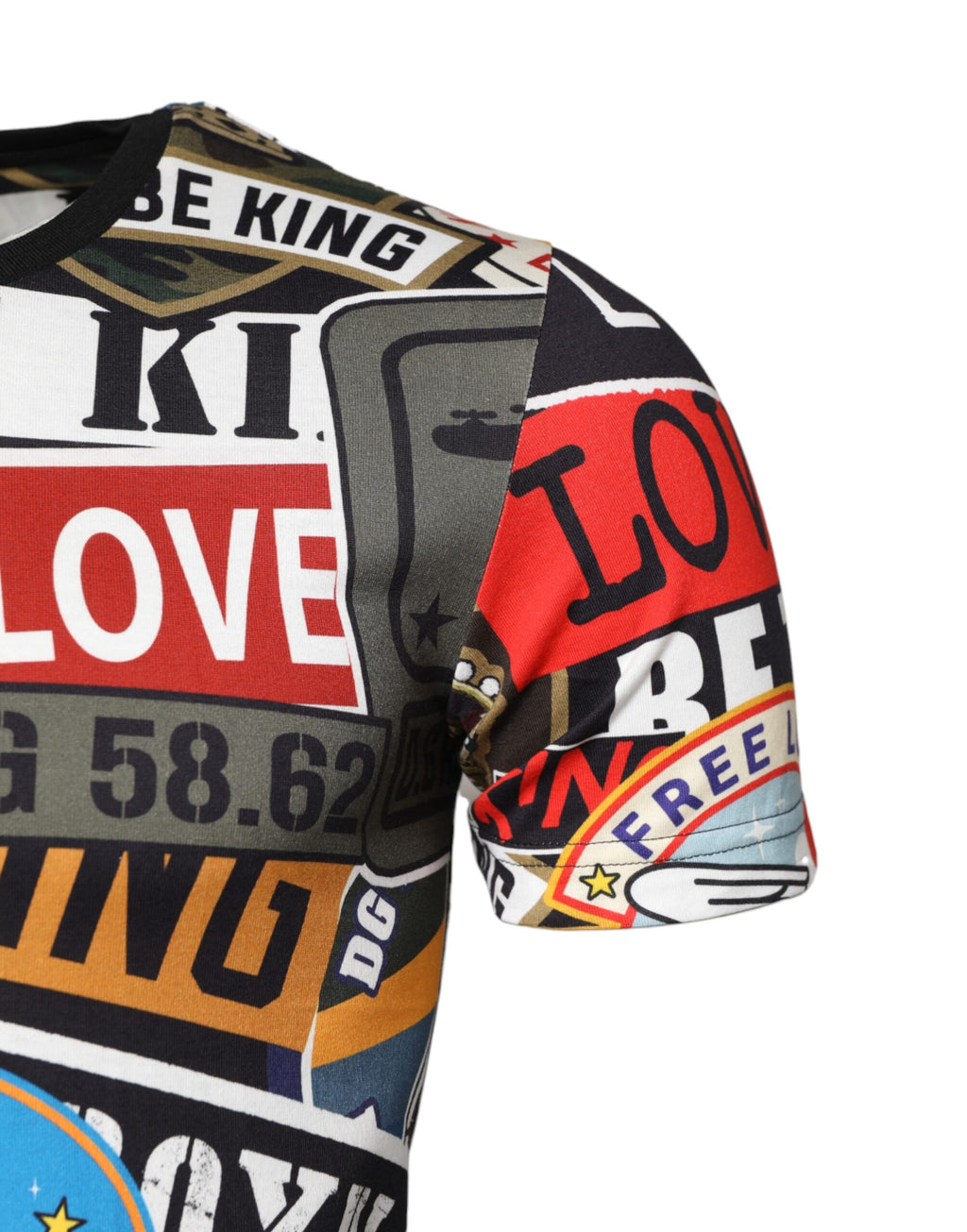 Dolce & Gabbana Multicolor T-Shirt for Men detail view