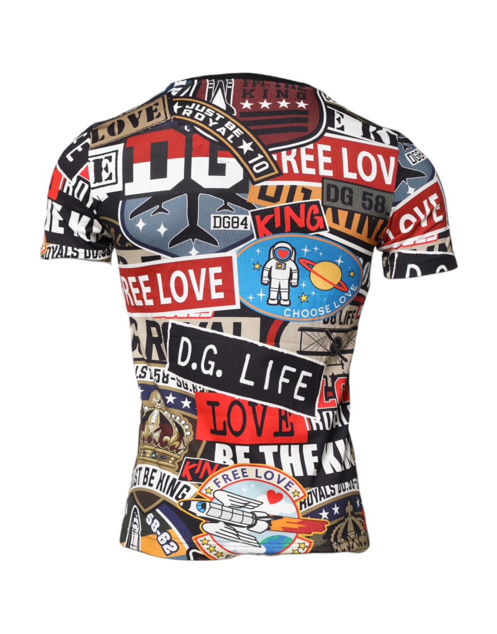 Dolce & Gabbana Multicolor T-Shirt for Men side view