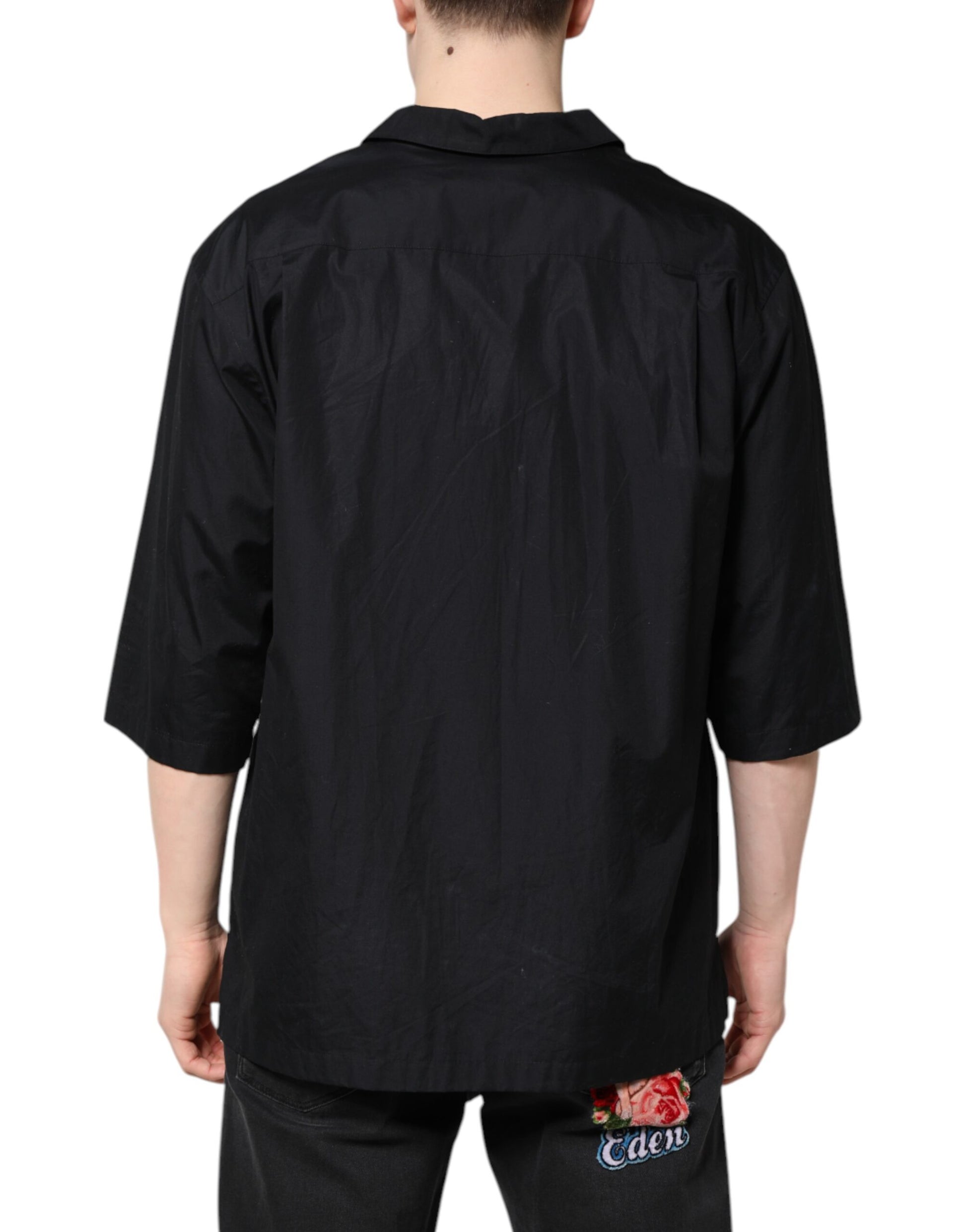 Dolce & Gabbana Black Shortsleeve for Men side view