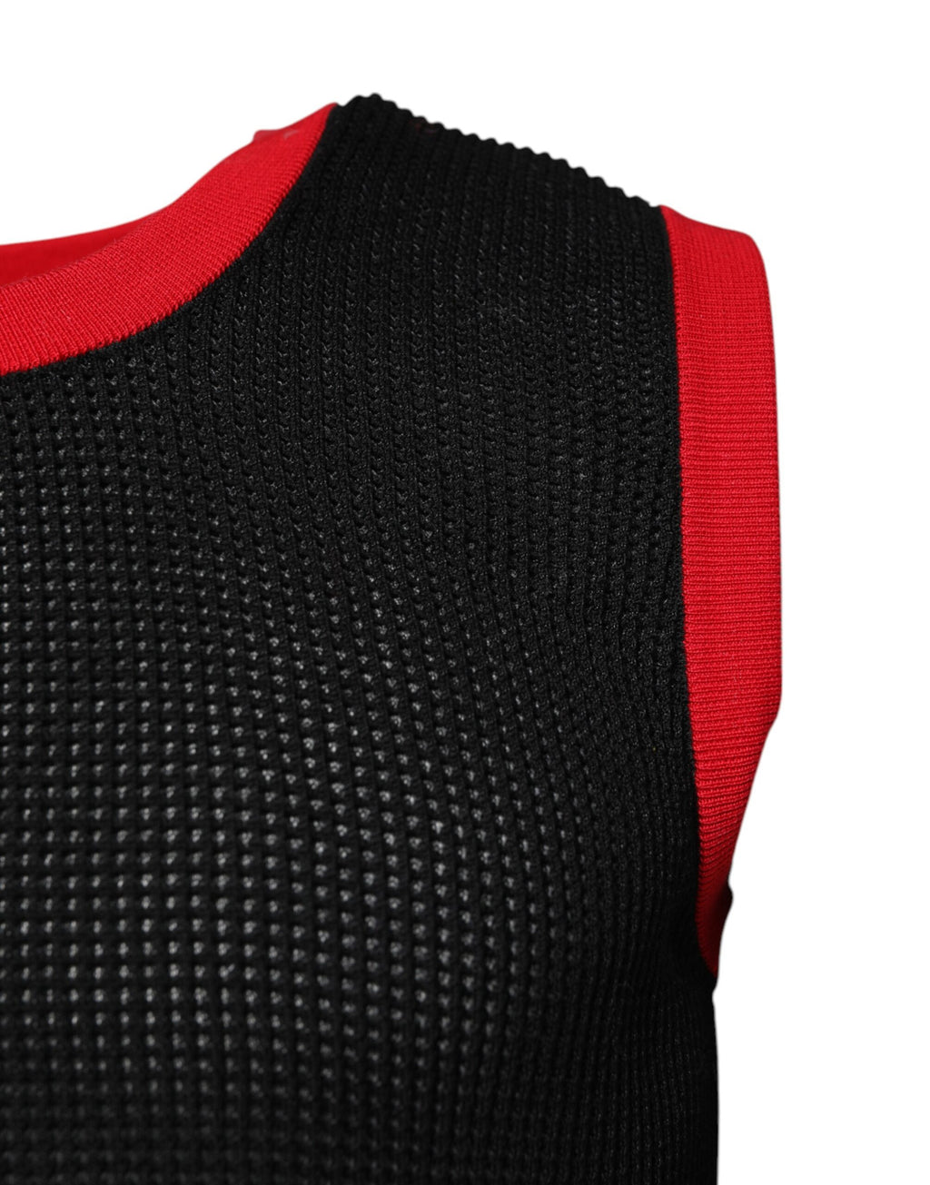 Dolce & Gabbana Black Sleeveless T-Shirt for Men detail view