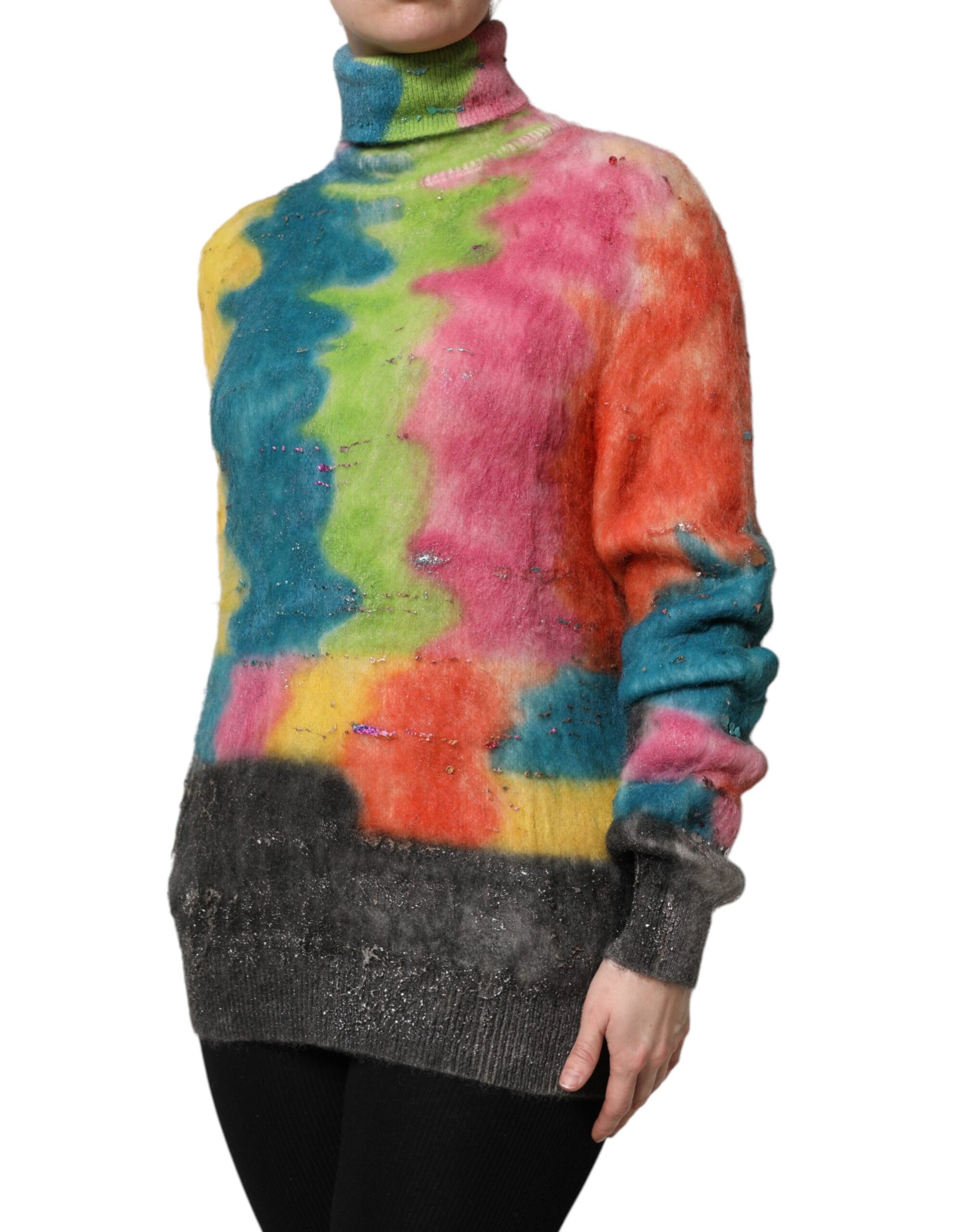 Dolce & Gabbana Multicolor Turtleneck for Women detail view