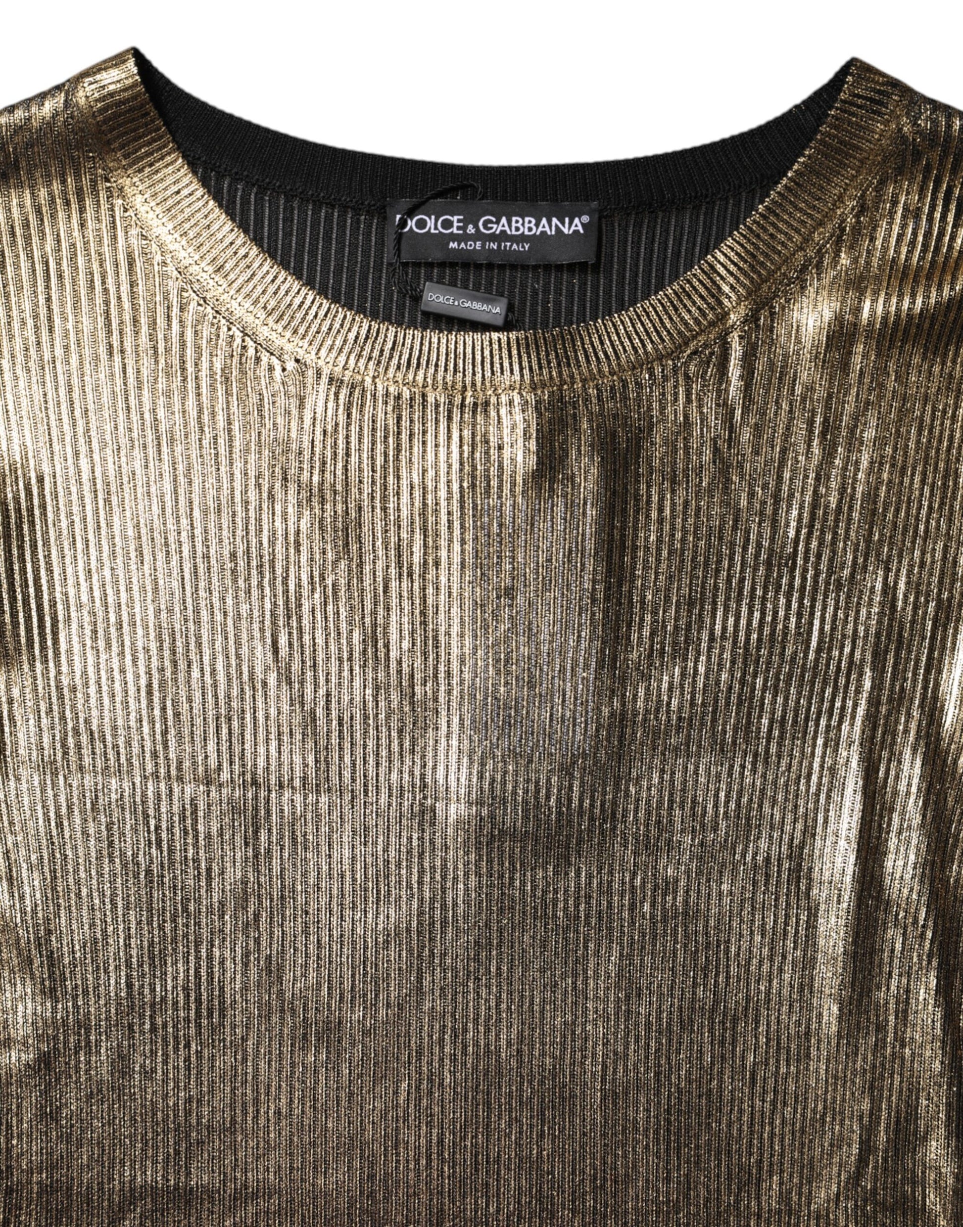 Dolce & Gabbana Gold Long Sleeve T-Shirt for Women additional view