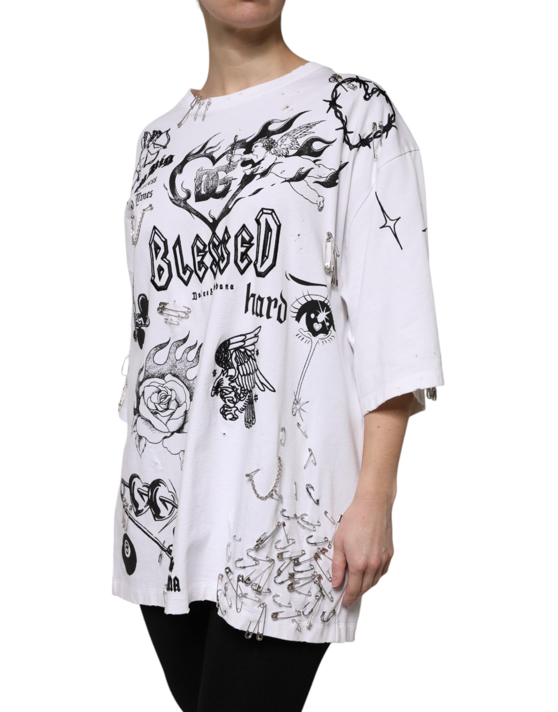 Dolce & Gabbana White T-Shirt for Women detail view