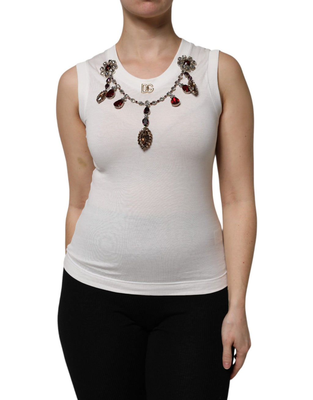 Dolce & Gabbana White Tank Tops T for Women alternate view