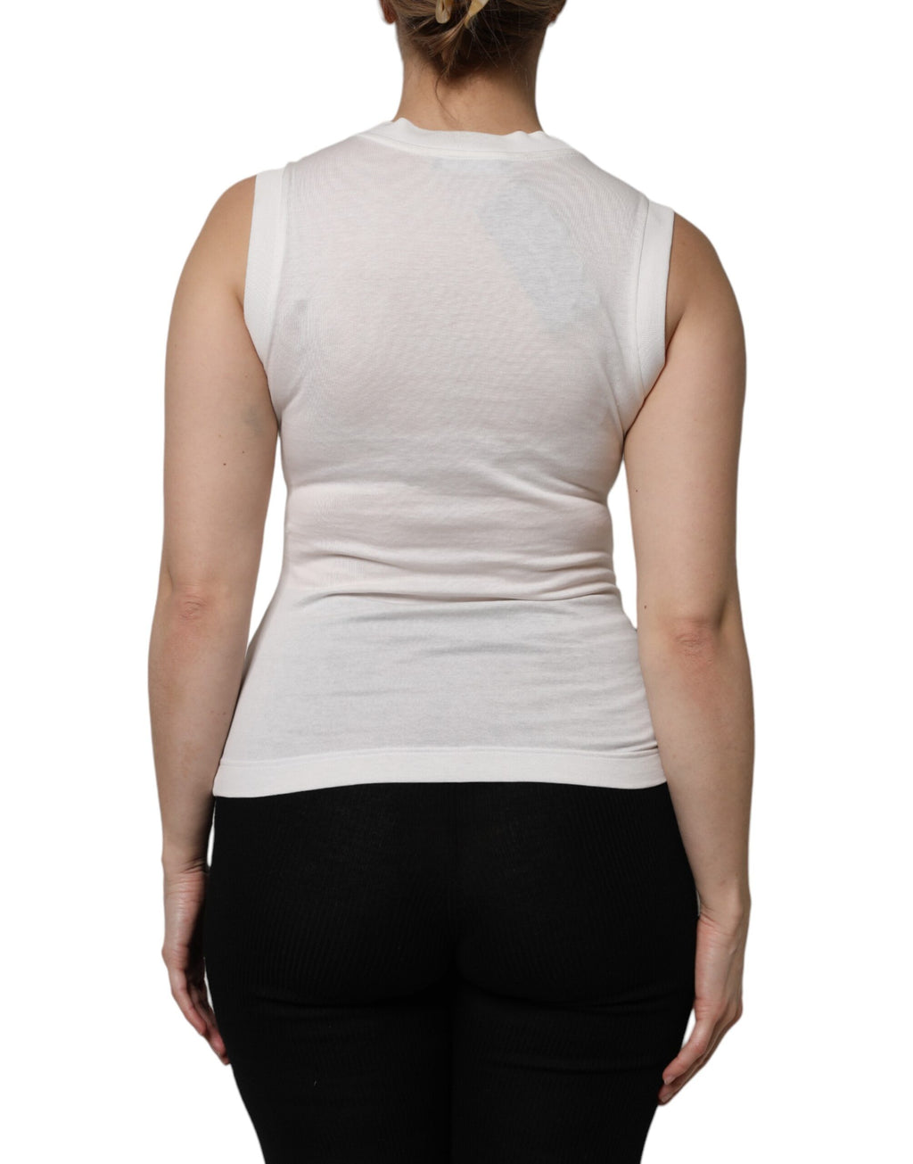 Dolce & Gabbana White Tank Tops T for Women side view