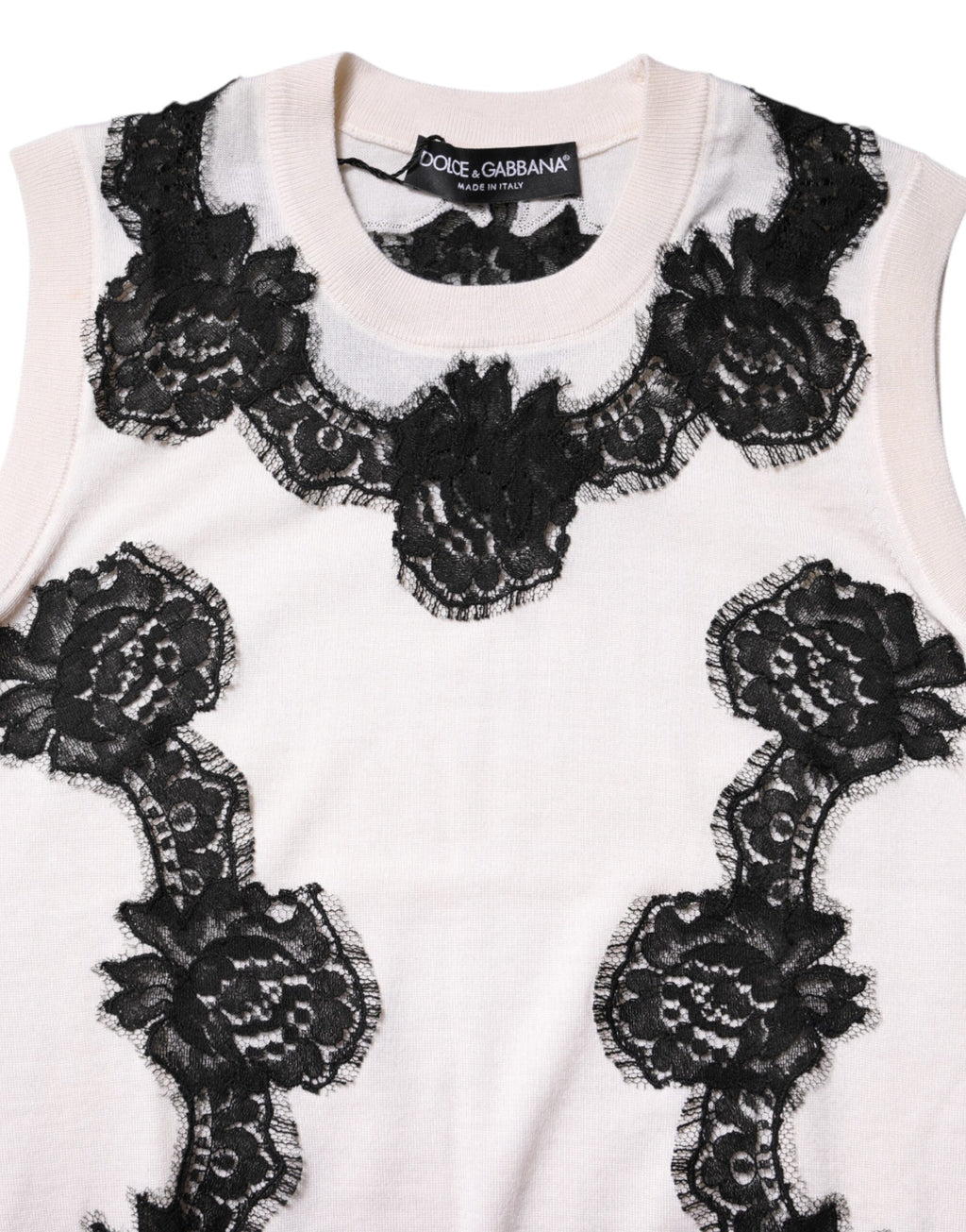Dolce & Gabbana White Sleeveless T-Shirt for Women additional view