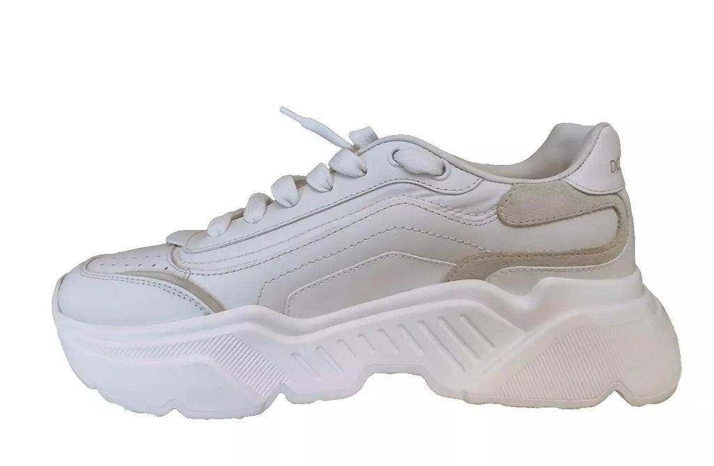 Dolce & Gabbana White Low Top Sneakers for Men detail view
