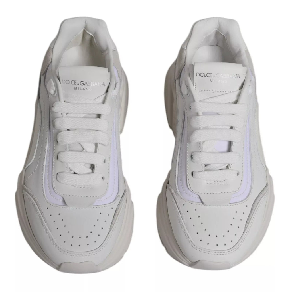 Dolce & Gabbana White Low Top Sneakers for Men side view