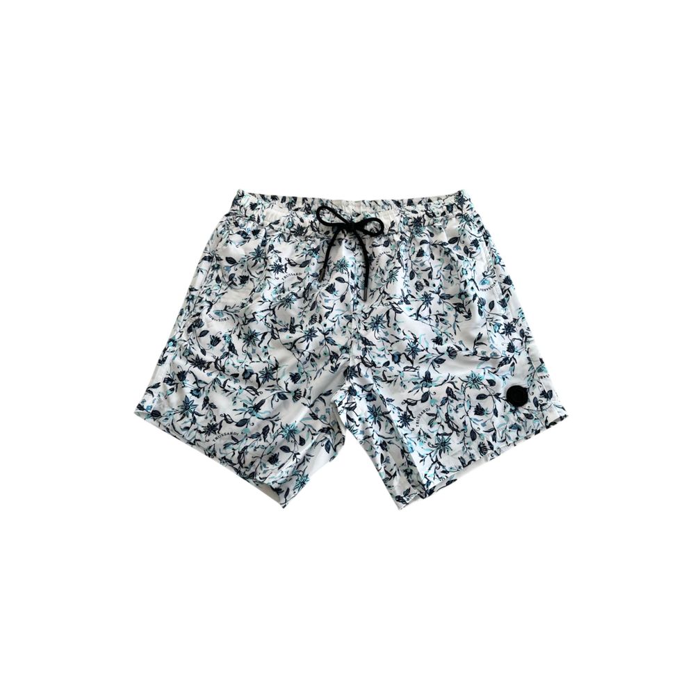 Trussardi Beachwear White Swim Shorts for Men