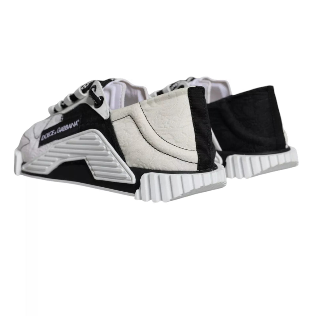 Dolce & Gabbana White Low Top Sneakers for Women side view
