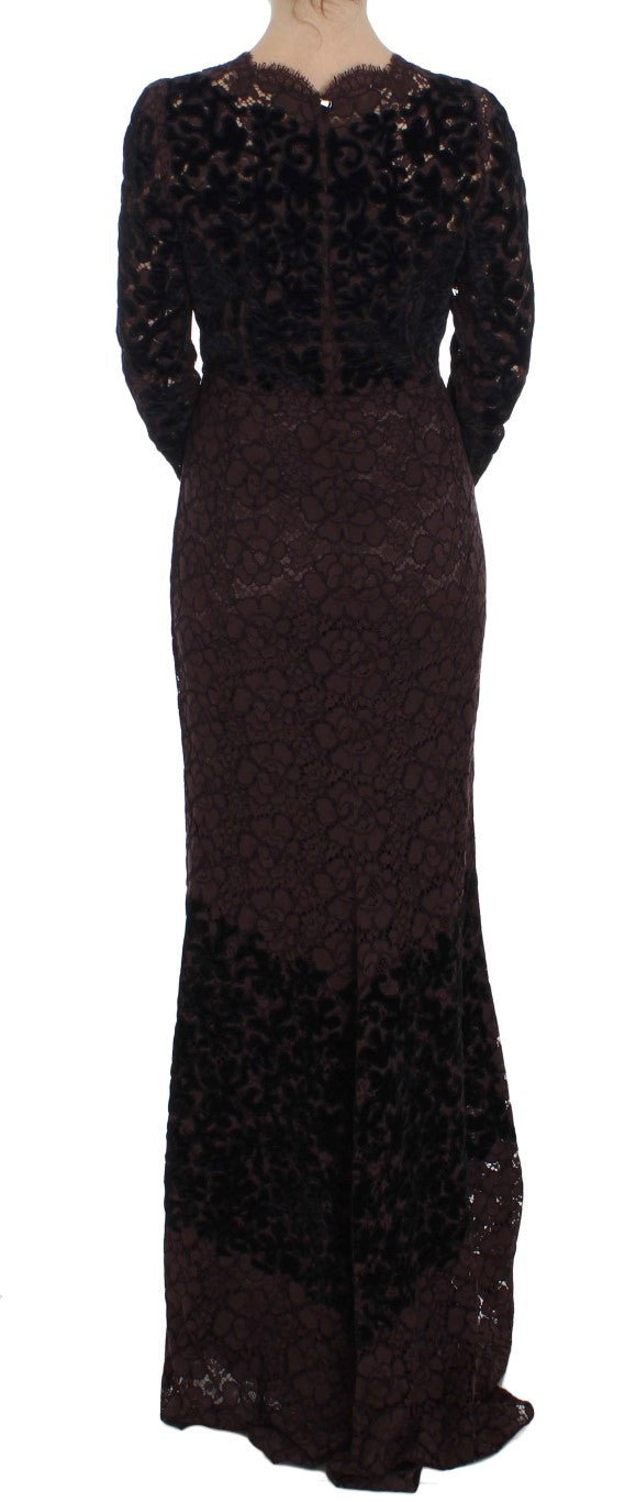 Dolce & Gabbana Black Long Dress for Women detail view