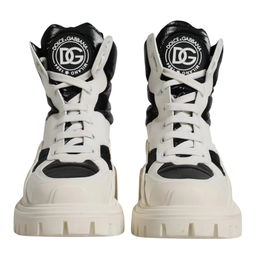 Dolce & Gabbana White Lace Up Boots for Women detail view
