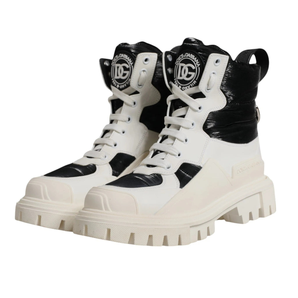 Dolce & Gabbana White Lace Up Boots for Women additional view