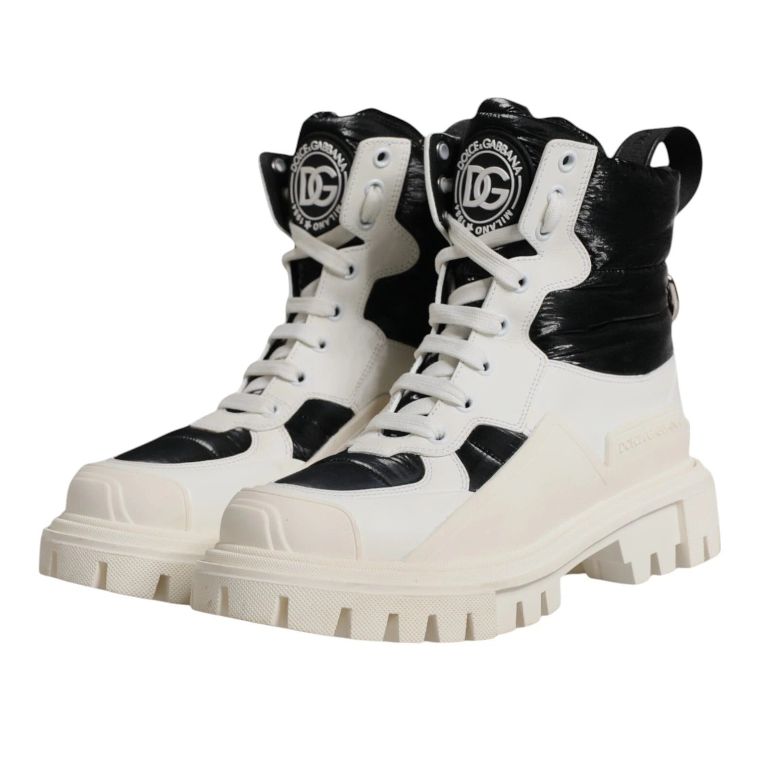 Dolce & Gabbana White Lace Up Boots for Women additional view