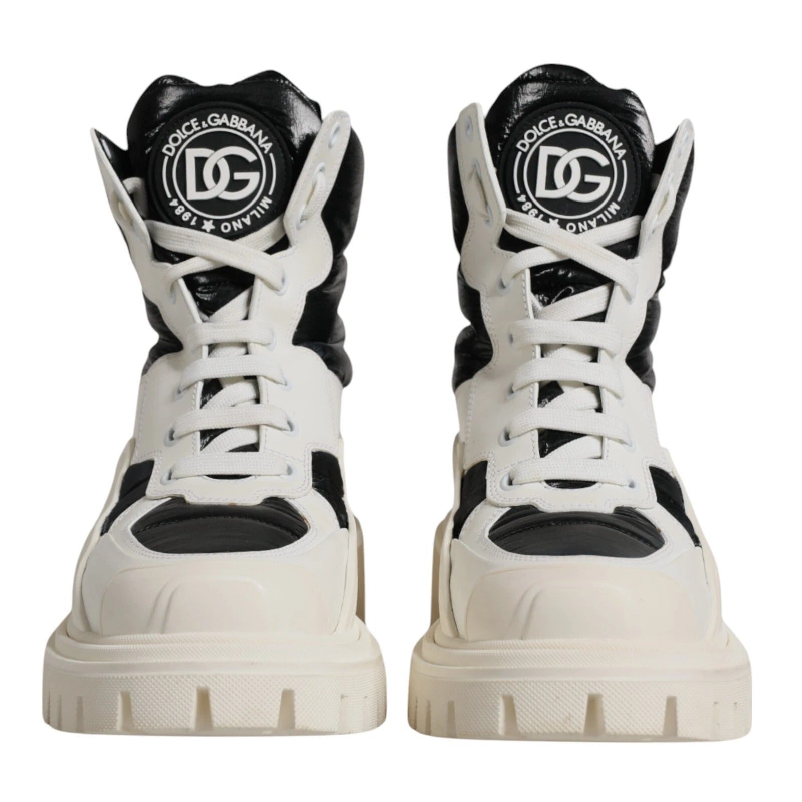 Dolce & Gabbana White Lace Up Boots for Women detail view