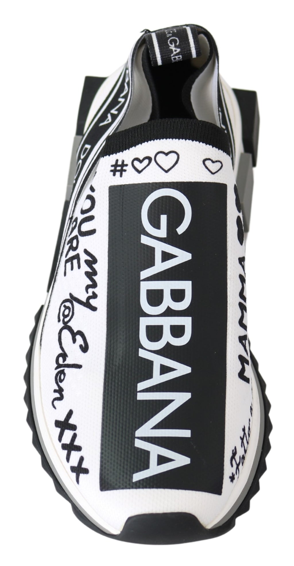 Dolce & Gabbana White Low Top Sneakers for Women side view
