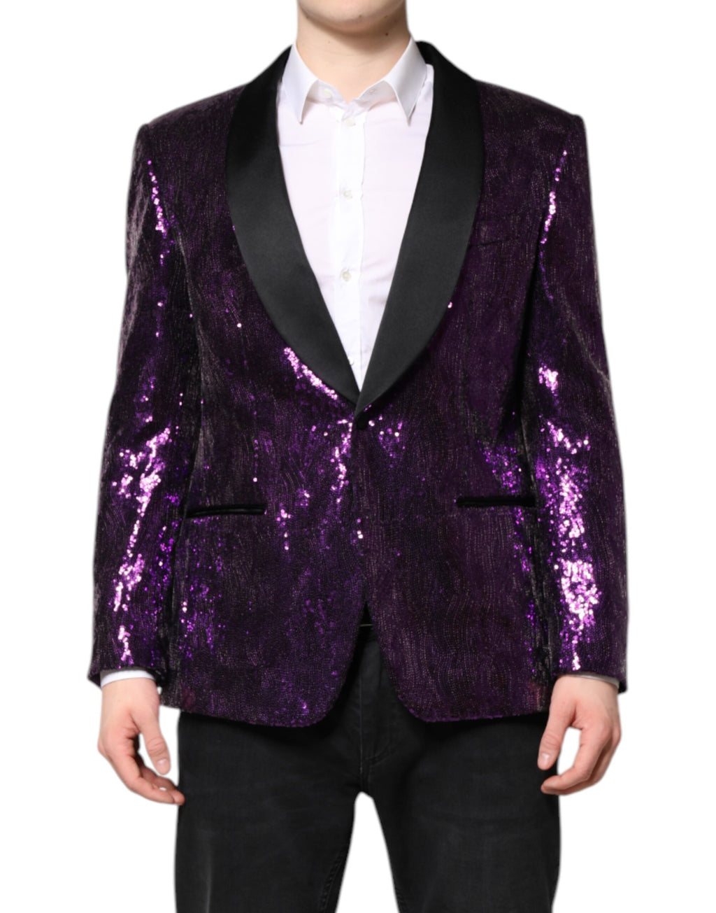 Dolce & Gabbana Purple Blazer for Men