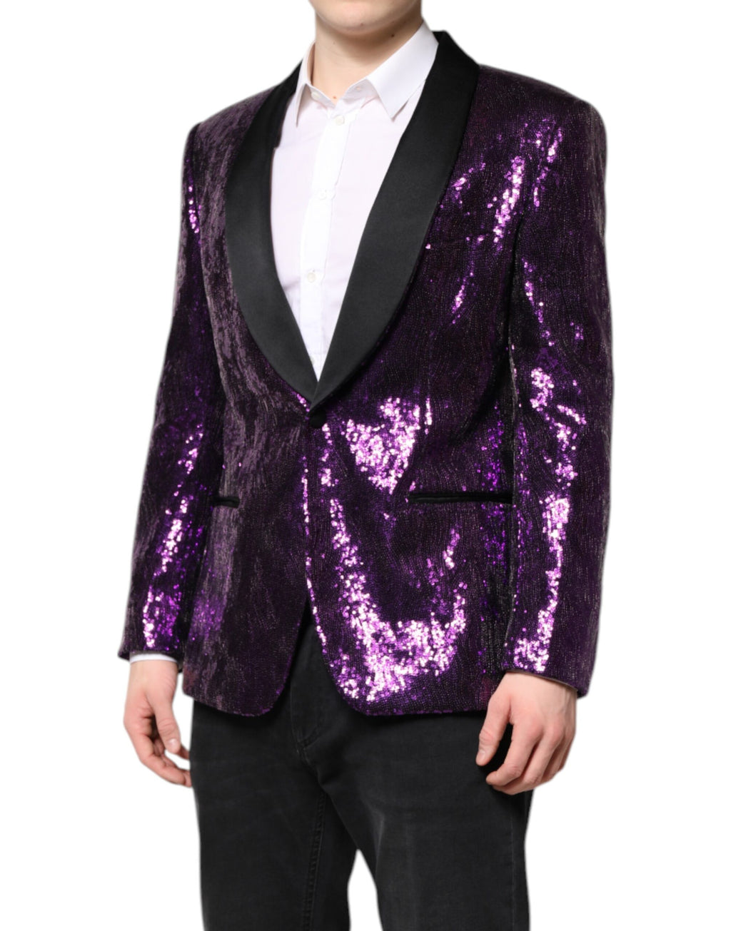 Dolce & Gabbana Purple Blazer for Men detail view