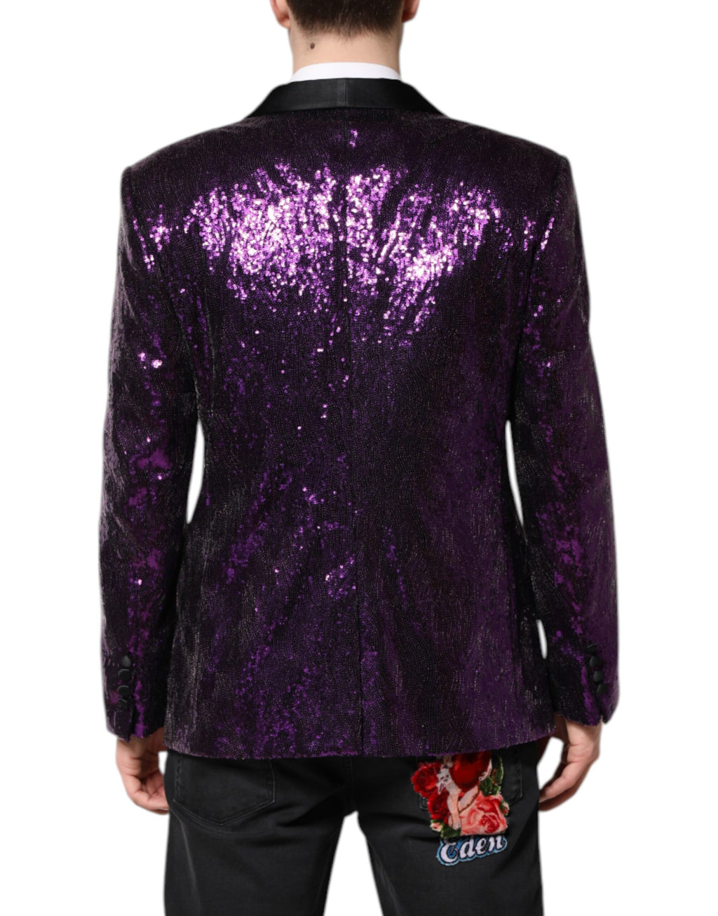 Dolce & Gabbana Purple Blazer for Men side view